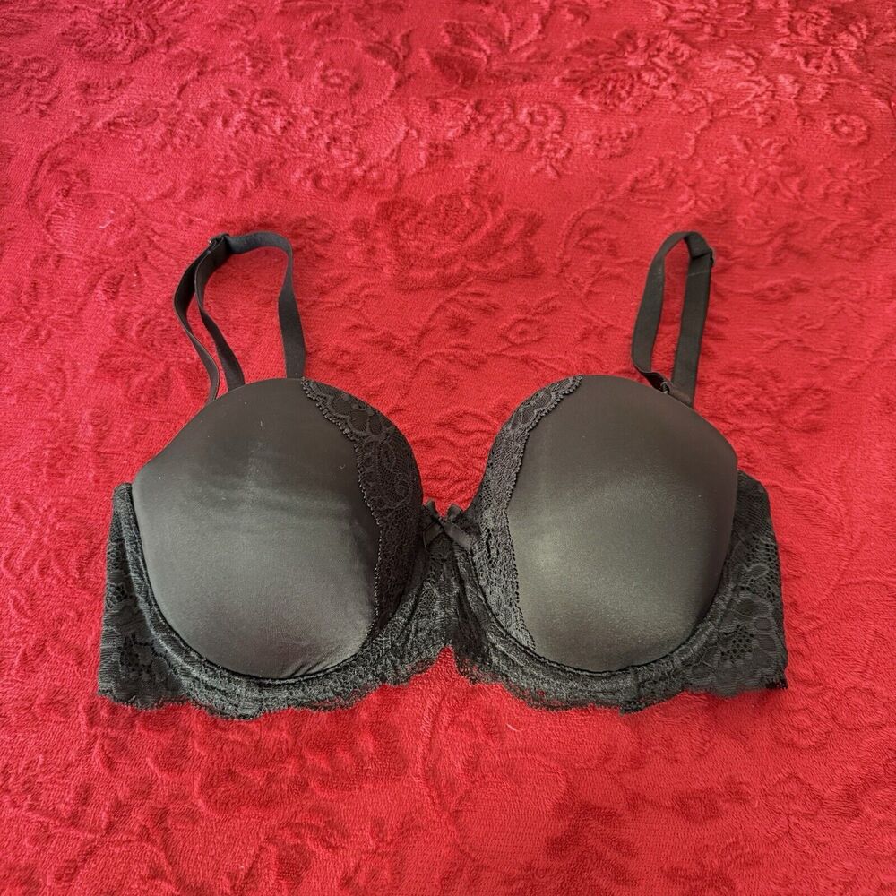 Victoria's Secret Multi Way Bra Size 32D Dream Angels Black Lace